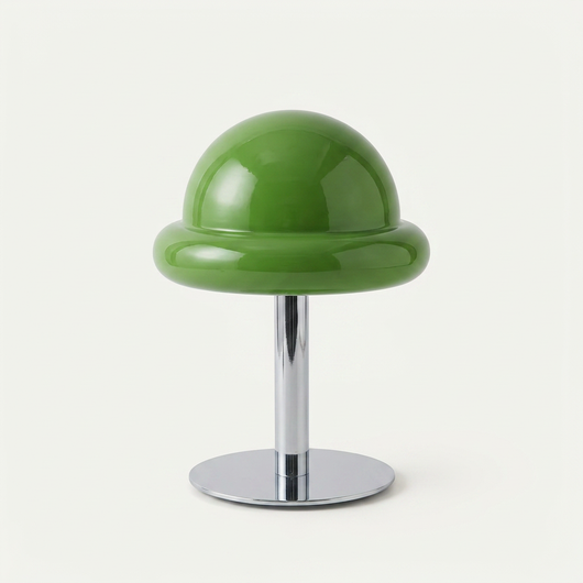 Bubblegum Lamp, a compact glass mushroom table lamp