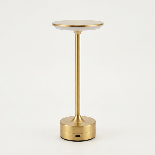 Solis vintage banker desk lamp with amber-tinted glass shade and curved metal arm