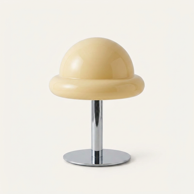 Bubblegum Lamp, a compact glass mushroom table lamp