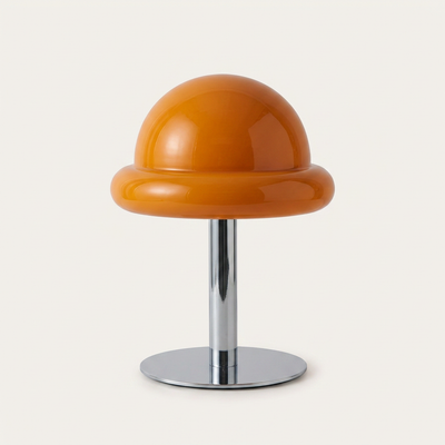 Bubblegum Lamp, a compact glass mushroom table lamp
