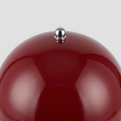 Olen touch lamp shown from above with the rounded shade detail visible