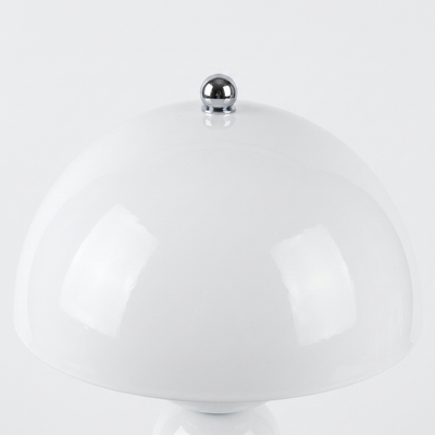 Olen touch lamp shown from above with the rounded shade detail visible
