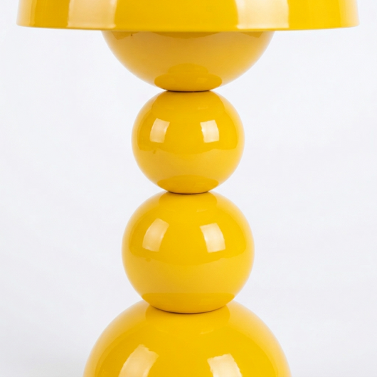 Olen touch lamp stem detail showing the slim cylindrical body
