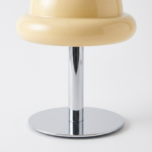 Bubblegum Lamp painted metal base in detail