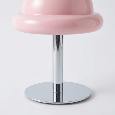 Bubblegum Lamp painted metal base in detail