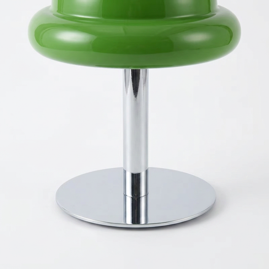 Bubblegum Lamp painted metal base in detail