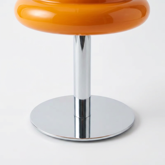 Bubblegum Lamp painted metal base in detail