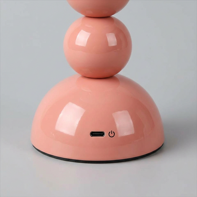 Olen touch lamp base detail with rechargeable battery housing