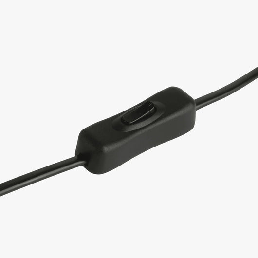 Aurelo Dark Cherry sculptural lamp inline cord switch close-up detail