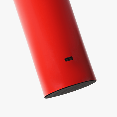 Cana cordless candle-shaped lamp with slim stem, softly rounded top, and rechargeable LED