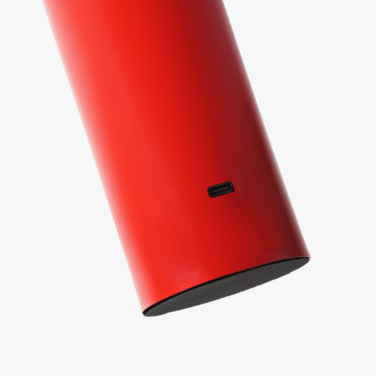 Cana cordless candle-shaped lamp with slim stem, softly rounded top, and rechargeable LED