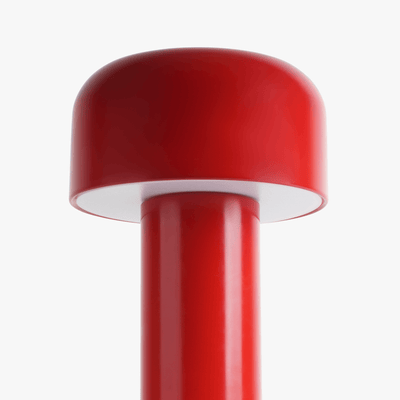 Cana cordless candle-shaped lamp with slim stem, softly rounded top, and rechargeable LED