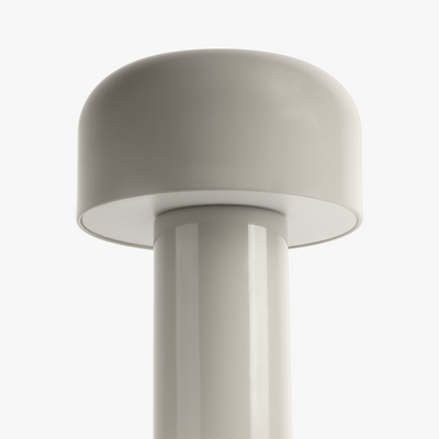 Cana cordless candle-shaped lamp with slim stem, softly rounded top, and rechargeable LED