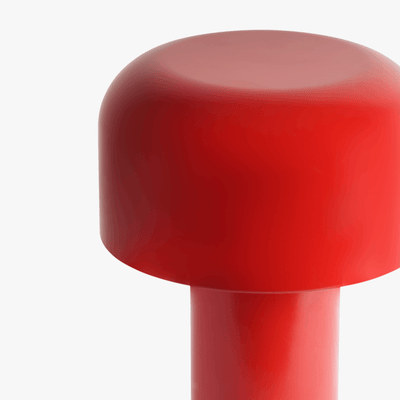 Cana cordless candle-shaped lamp with slim stem, softly rounded top, and rechargeable LED