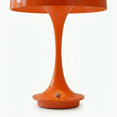 Mira cordless mushroom lamp with rounded dome shade and rechargeable battery base