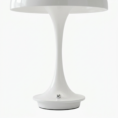 Mira cordless mushroom lamp with rounded dome shade and rechargeable battery base