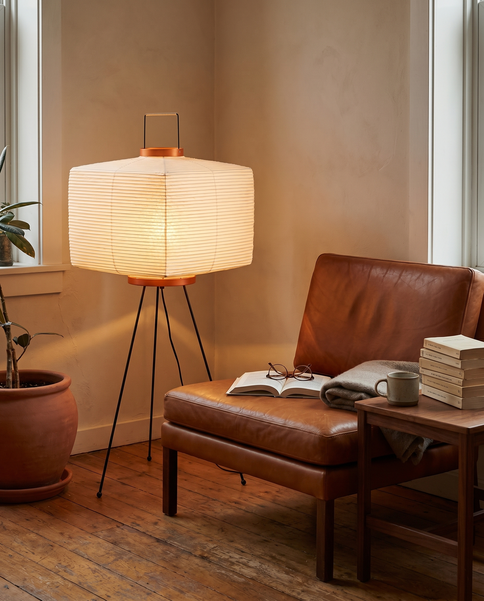 Hara Rice Paper Floor Lamp